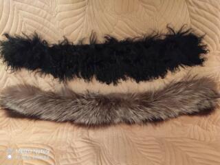 Воротник песец. Мех норки.