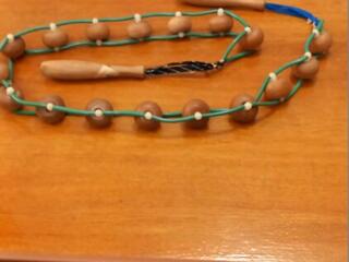 Массажёр роликовый деревянный