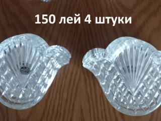 Богемское стекло - розетки для варенья - 1970е годы