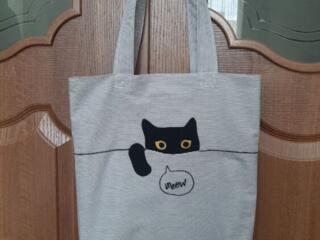 Сумки-шоппер из натуральных тканей. Ручная работа.