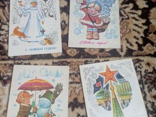 Хорошее состояние советских новогодних открыток открыток