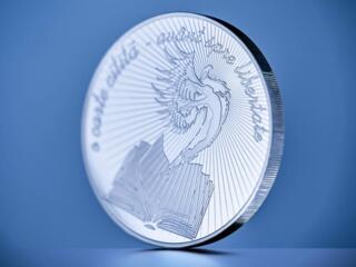 Ziua Cărții 50 lei — Moneda comemorativă — Argint 31.1g, 202