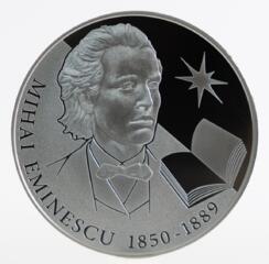 Продаю памятную серебряную монету 50 лей - Михай Эминеску 2025 г