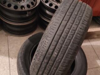 Продам железные диски R16 5/112 вроде, и шины летние 205/60R16