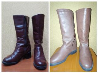 Продам сапоги 39 и 37 размера Кожа и мех натуральные.