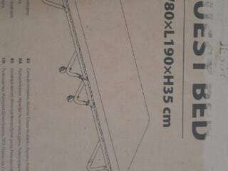 Продается новая раскладушка с ортопедическим матрасом