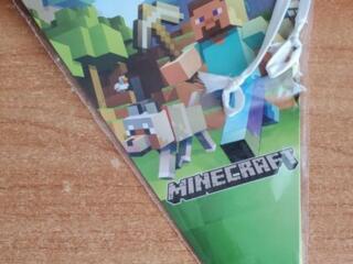 Новогодние украшения, 3D пазл UGears. Гирлянда Minecraft