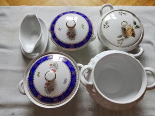 Антикварная фарфоровая посуда Германии, Польши, Супники.