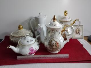 Антикварная фарфоровая посуда Германии. Чайники, Заварники.