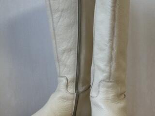 Сапоги Steve Madden демисезонные на платформе цвет слоновая кость