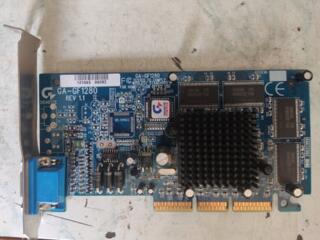 Видеоадаптер AGP Gigabyte GA-GF1280 (GeForce2 MX-400) 64Mb 128bit