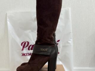 Стильные сапоги из натуральной замши