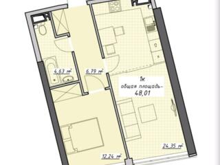 Продам квартиру 48.01 кв. м., 8/25, новый дом, жк Атмосфера.