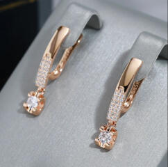 Серьги покрытие позолота новые, магазин.