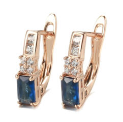 Серьги покрытие позолота новые, магазин.