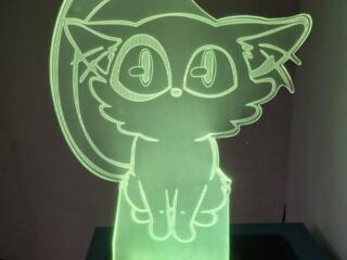 Продам лампу с котиком