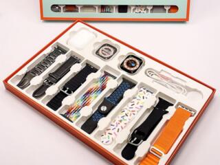 Smart-часы-12 в 1=Большой-Комплект. Наушники-Беспроводные+7шт-ремешков