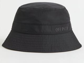 Мужская черная панама с завязкой