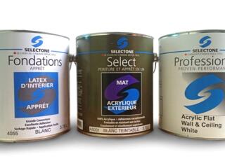 Водоэмульсионные канадские краски "Selectone", 1л, 4л, 18,5л