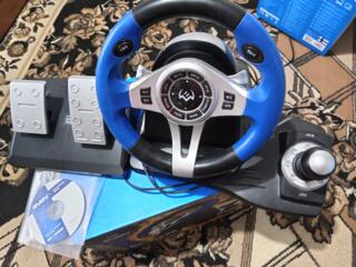Игровой руль с педалями. Sven GC600