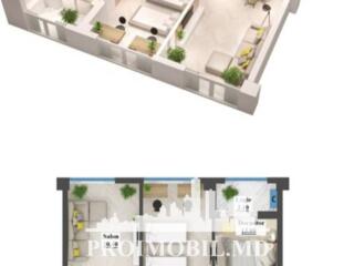 Vă propunem spre vânzare acestapartament cu 2camere și living, sect. .