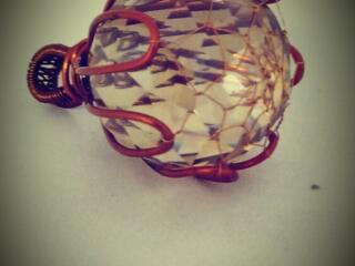 Медные новогодние подвески ручной работы