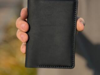 Кожаный кошелек докхолдер ручной работы