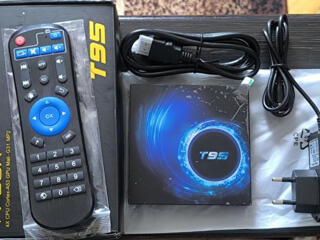 700р Smart приставку T95 4/32 andriod 10 Новая. IPTV. Youtube. Chrome.