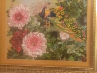 Картина вышитая лентами