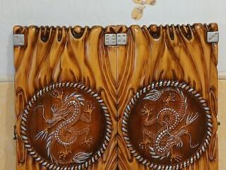 Нарды ручная резьба картина Драконы эксклюзив!