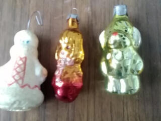 Продам пять ёлочных игрушек ссср