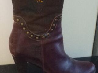 Б/у сапоги 38р-р кожа