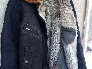 Замшевая лётная напольная зимняя куртка