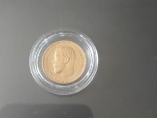 Золотая монета (5-рублей) 1898года.