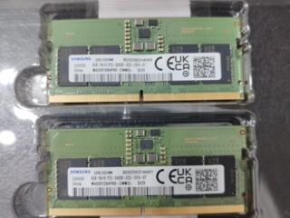 Оперативная память samsung для ноутбука 16гб (2 по 8) DDR5 5600