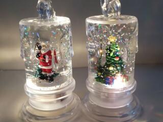 Светильник-ночник Хрустальная Свеча, 14см от батареек 3шт AG13