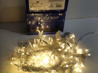 Гирлянда Штора 3*2м, 200 LED, прозрач. шнур с переходником