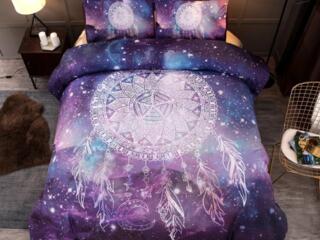 Комплект одеяло и две наволочки с 3D-принтом
