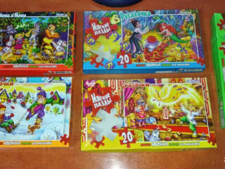 Пазлы разные мягкие-познавательные+развитие моторики