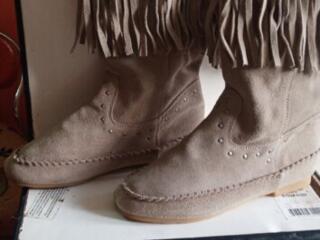 Сапоги 38р-р кожа замша натуральная