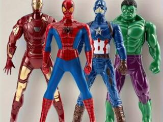 Набор 4 шт. набор и 2 шт. Куклы Spider-Man, Капитан Америка, Железный