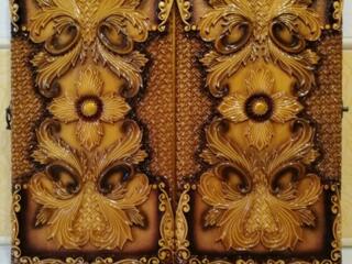 Нарды ручная резьба картина Бутоны с Сердцами эксклюзив!