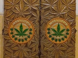 Нарды ручная резьба картина Марихуана эксклюзив!