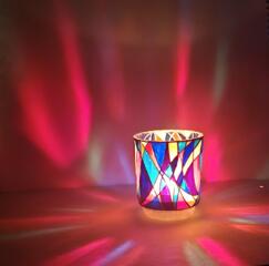 Подсвечники и вазочки с ручной росписью