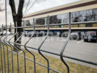 Металлический забор. Сварные панели 3D Еврозабор оцинкованный + краска