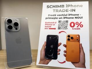 iPhone 16 Pro Max Schimb iPhone Trade-in, 0% Credit de la 849 lei/lună