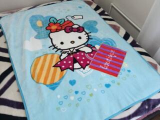 Детский двухсторонний плед Hello Kitty