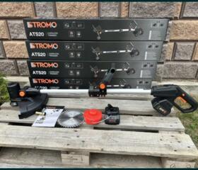 Аккумуляторный триммер STROMO ATS20(с АКБ и З/У) Леска+Нож. Доставка.