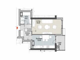 Apartament în complex nou de la Dezvoltator