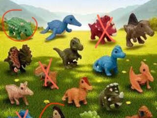 Продам, обменяю фигурки с коллекции natoons с динозаврами или с джой